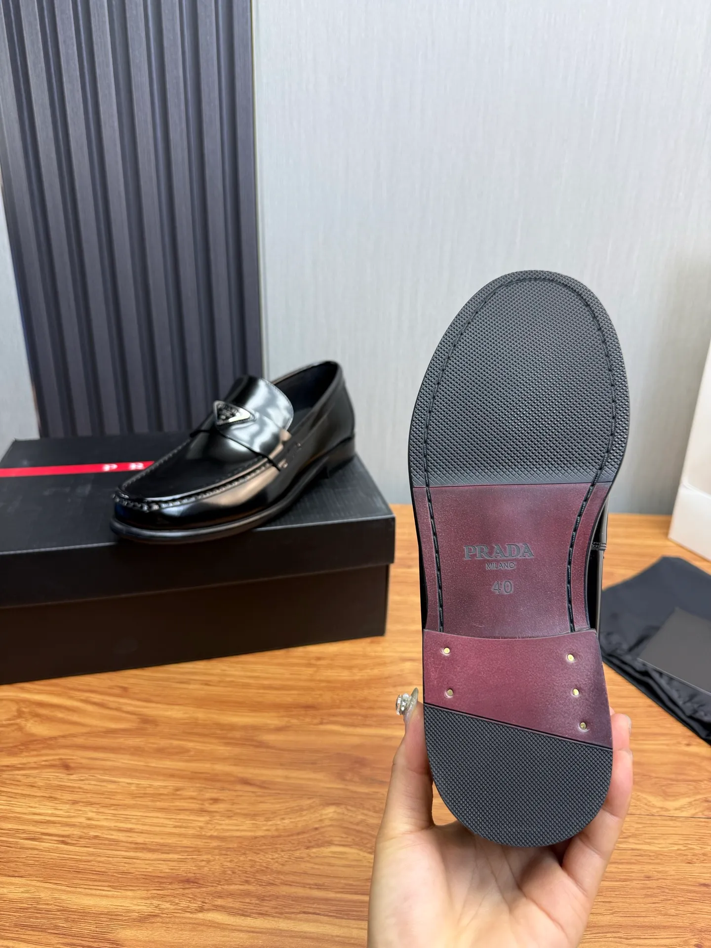 Factory price 580💰 ＰＲＡＤＡPrada. Men's business casual leather shoes, luxurious and noble👞All imported original brand leather materials, just to create a more comfortable wearing experience, upper: original cowhide. Frosted cowhide➕Imported full cowhide, original outsole✔️36-45 (45 non-returnable)